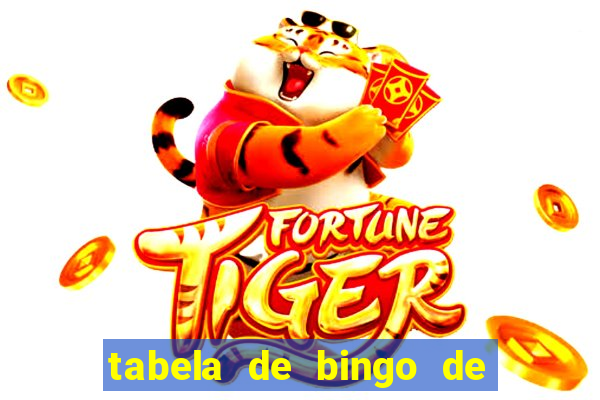 tabela de bingo de 1 a 100